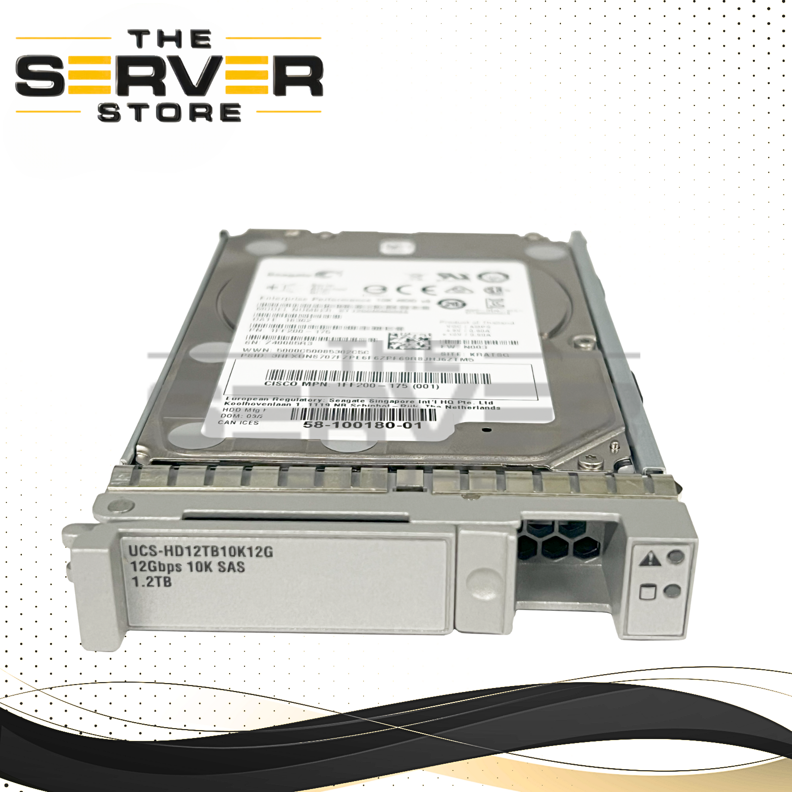 Cisco 1.2TB SAS 12G 10K SFF 2.5" HDD w/Tray Seagate ST1200MM0088 SUB: HDEBF01JAA51