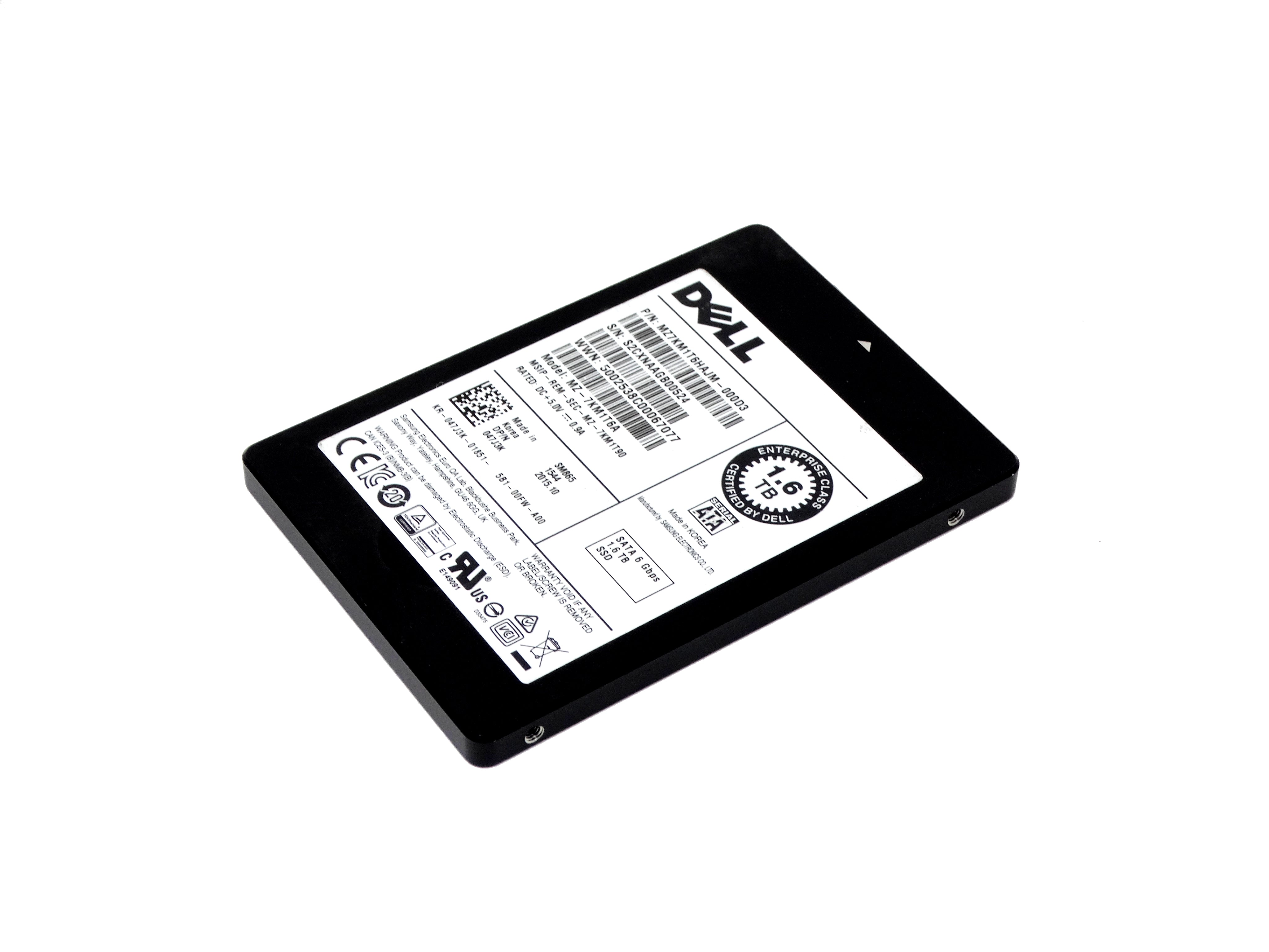 Dell Enterprise 1.6TB 6Gbps SATA 2.5'' SFF SSD (47J3K)