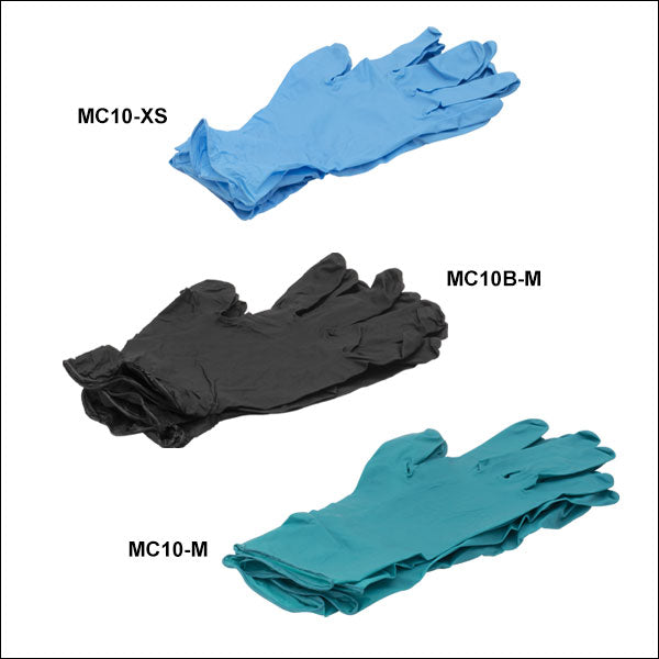 TH-MC10-S - Small Powder-Free Nitrile Gloves, Qty. 100 Gloves, Teal