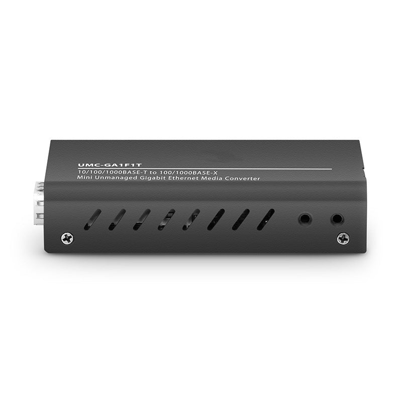 Mini Unmanaged 1x 10/100/1000Base-T RJ45 to 1x 1000Base-X SFP Slot Gigabit Ethernet Media Converter, American Plug Standard