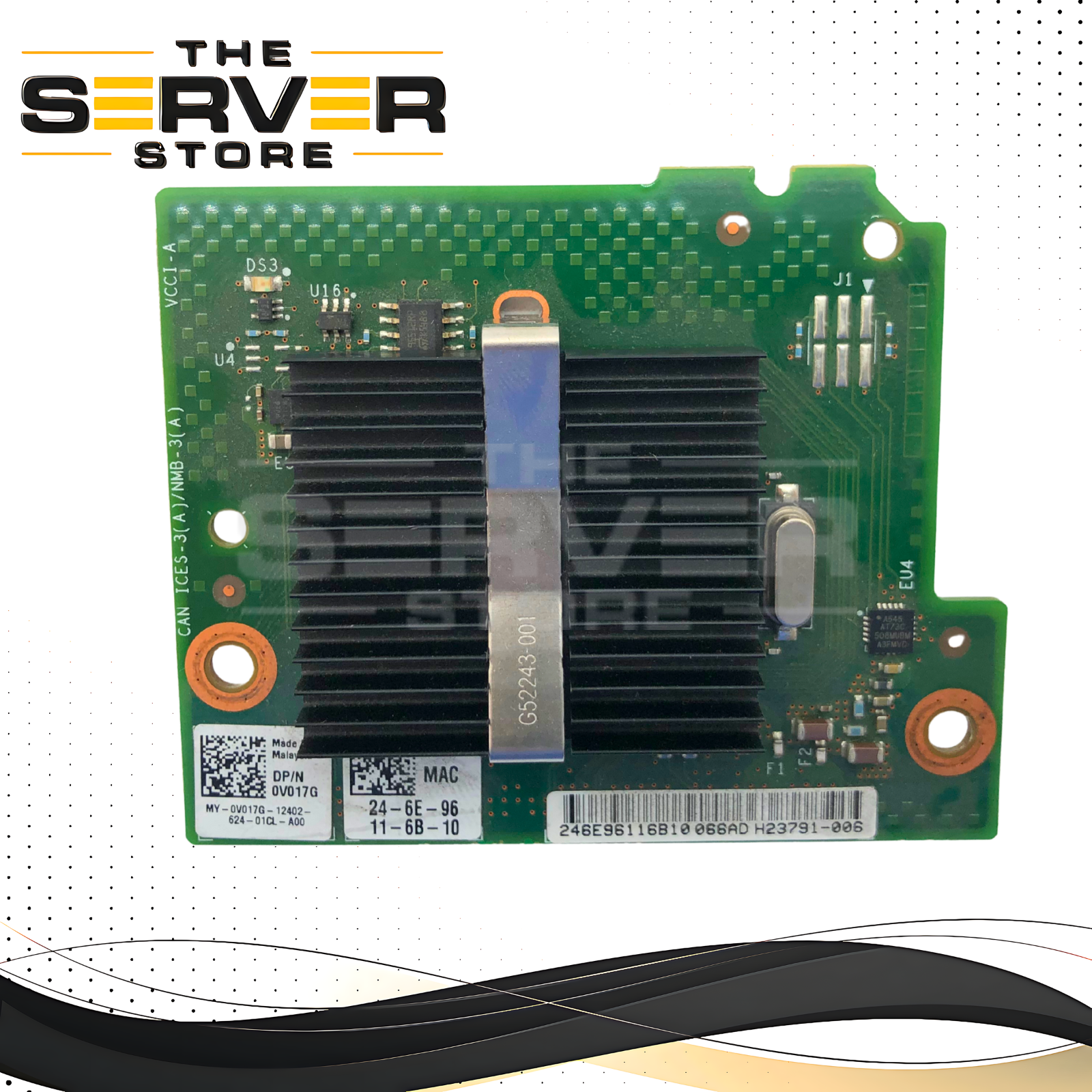 Dell Intel i350 Quad-Port 1GbE RJ-45 Blade Network Daughter Card (BNDC) for PowerEdge Servers. P/N: H23794-003, H23793-003, H23791-006, 0V017G, V017G.