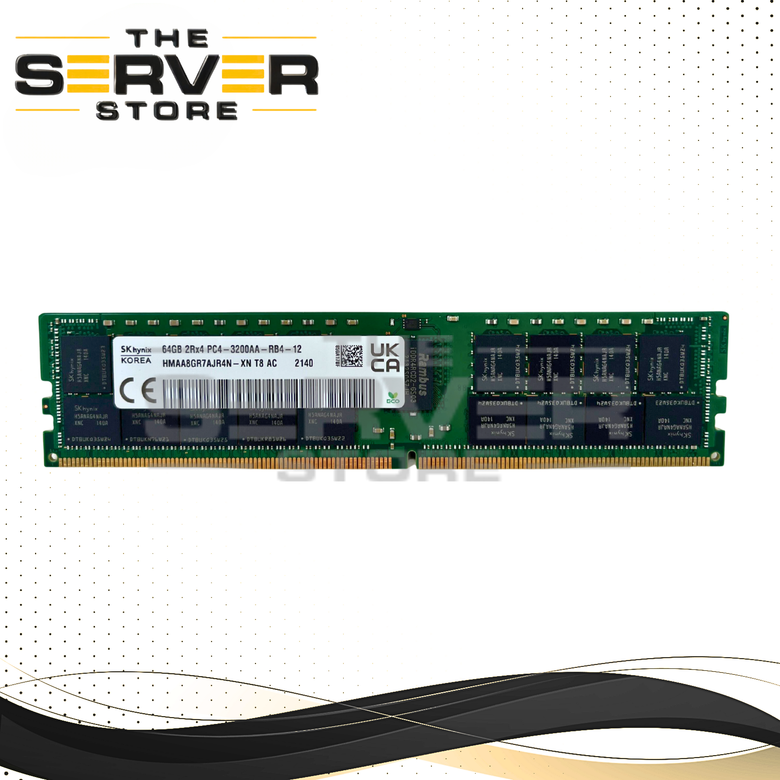 SK Hynix 64GB 2Rx4 DDR4-3200 PC4-25600 ECC Registered Memory HMAA8GR7AJR4N-XN