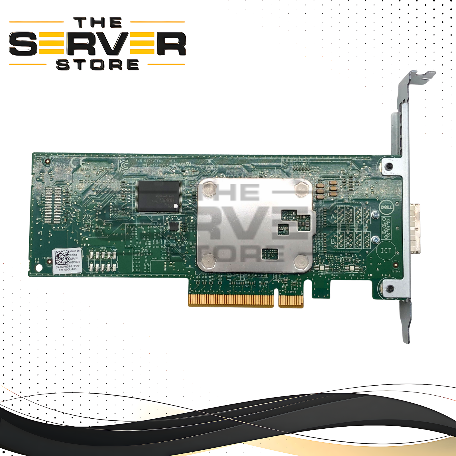 Dell 12Gb/s Dual-Port SAS External Host Bus Adapter (HBA) Controller Card with High Profile Bracket. P/N: 2PHG9, 02PHG9.