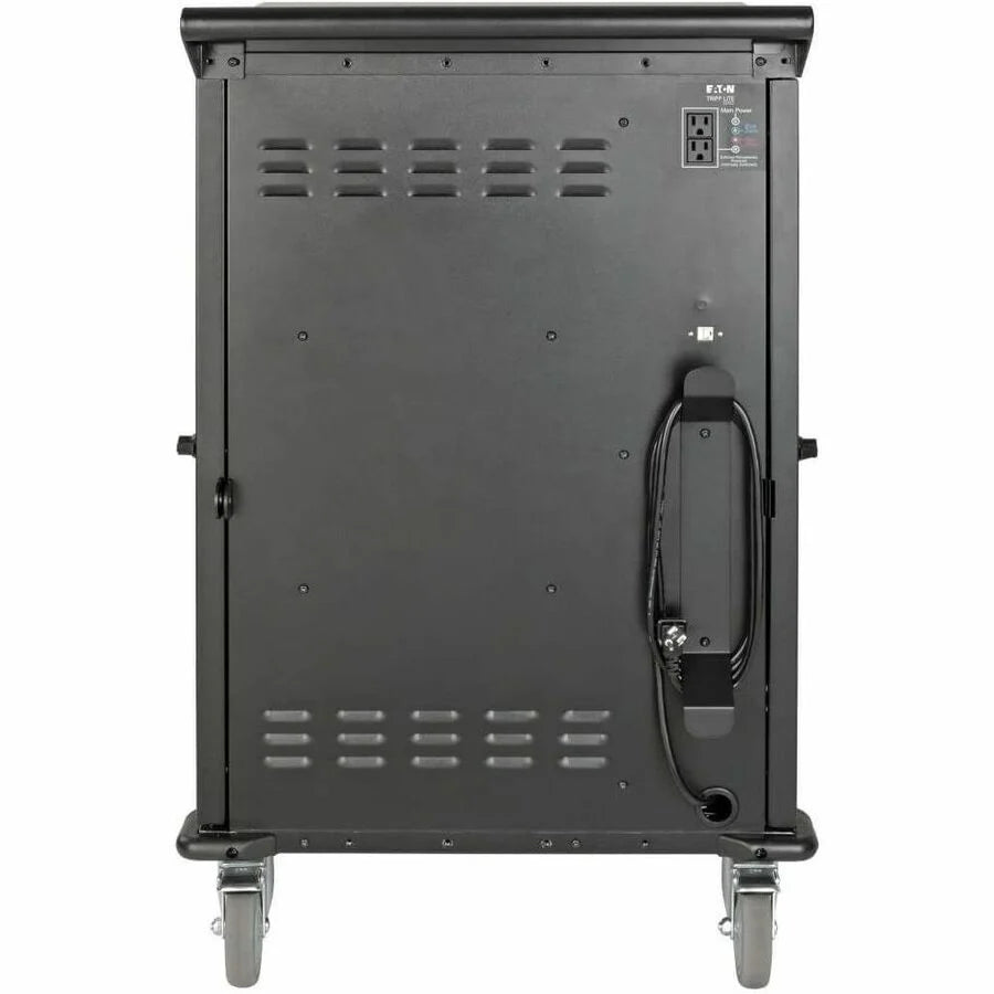Eaton Tripp Lite Series 42-Device AC Mobile Charging Cart - Laptops and Chromebooks, 120V, NEMA 5-15P, 10 ft. (3.05 m) Cord, Black