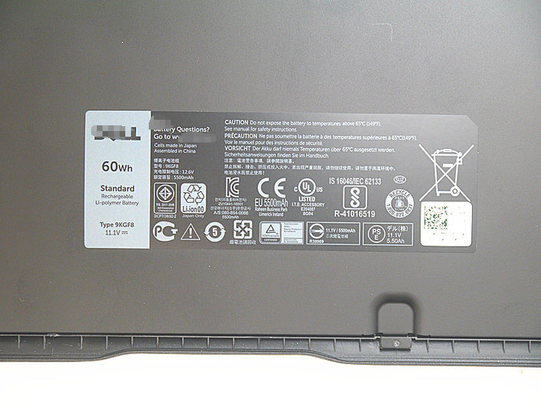 Dell Latitude XX1D1 9KGF8  Latitude  E6430U E6510U 60Wh Battery