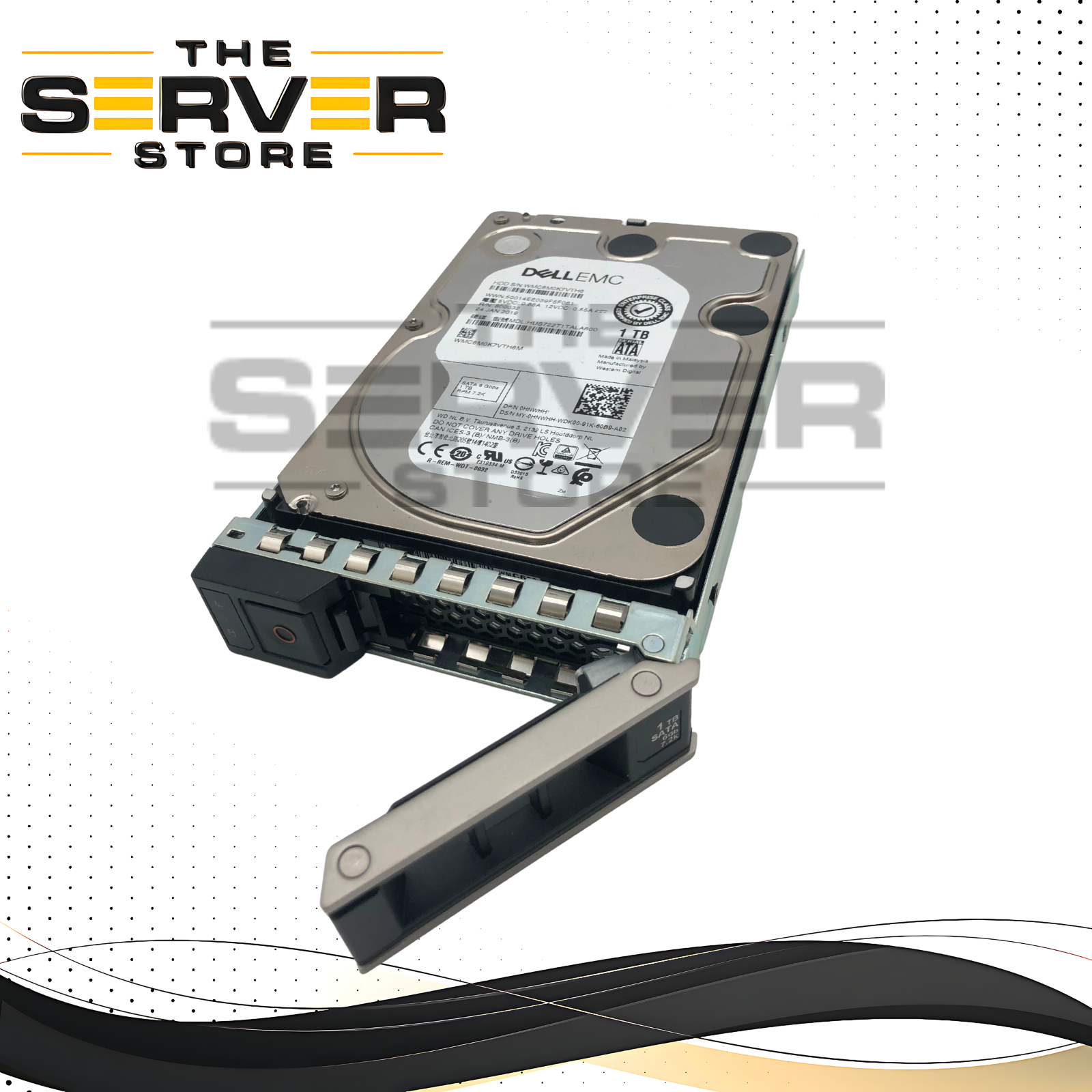 Dell HGST 1TB 7.2K 6Gb/s SATA 3.5" Enterprise HDD in Caddy HUS722T1TALA600, HNWHH, 0HNWHH