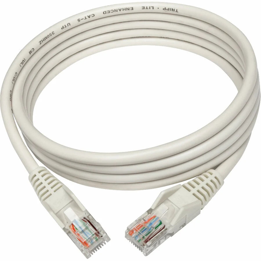 Eaton Tripp Lite Series Cat5e 350 MHz Snagless Molded (UTP) Ethernet Cable (RJ45 M/M), PoE - White, 6 ft. (1.83 m)