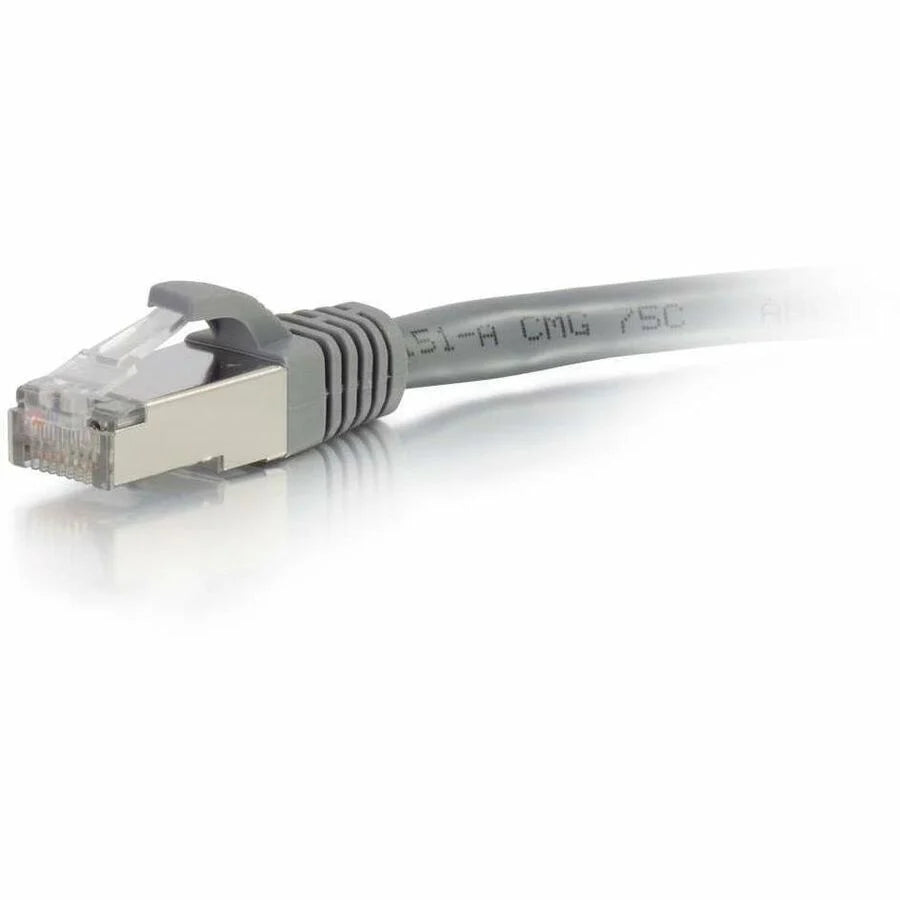 C2G-35ft Cat6 Snagless Shielded (STP) Network Patch Cable - Gray