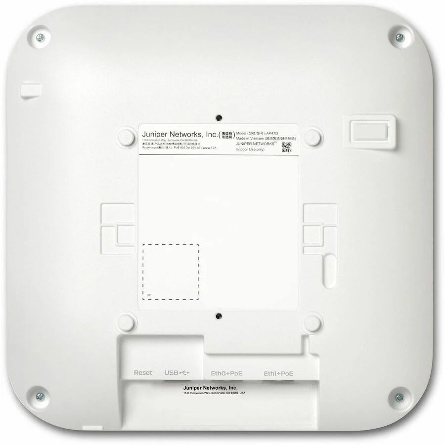 Mist AP47D Tri Band Wi-Fi 7 IEEE 802.11 a/b/g/n/ac/ax/be 28.80 Gbit/s Wireless Access Point - Indoor