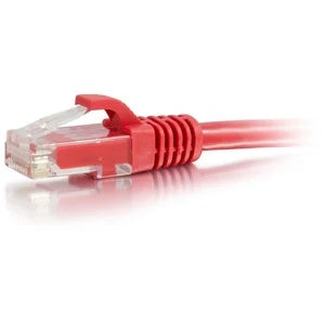 C2G 2ft Cat6a Snagless Unshielded (UTP) Ethernet Cable - Cat6a Network Patch Cable - PoE - Red