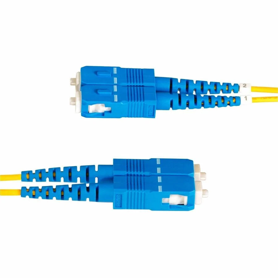 StarTech.com 25m (82ft) LC to SC (UPC) OS2 Single Mode Duplex Fiber Optic Cable, 9/125, 100G, Low Insertion Loss, LSZH Fiber Jumper Cord
