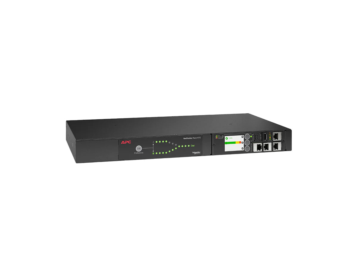 APC AP4450A - NetShelter Rack ATS 1.44kVA 10x 5-15R Out 5-15P In 15A 120V 1U