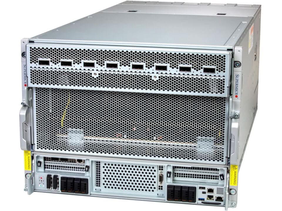 Supermicro AS-8126GS-NB3RT HGX B300 GPU A+ AMD 192cores 6TB DDR5 M.2 NVMe PCIe 5.0 8U Rackmount Server (Pre-Configured)