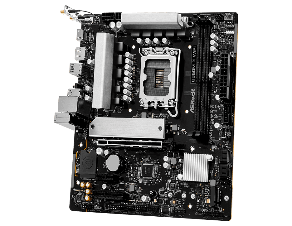 ASRock MB B860M-X WiFi B860 LGA1851 Max128GB DDR5 Micro ATX Retail