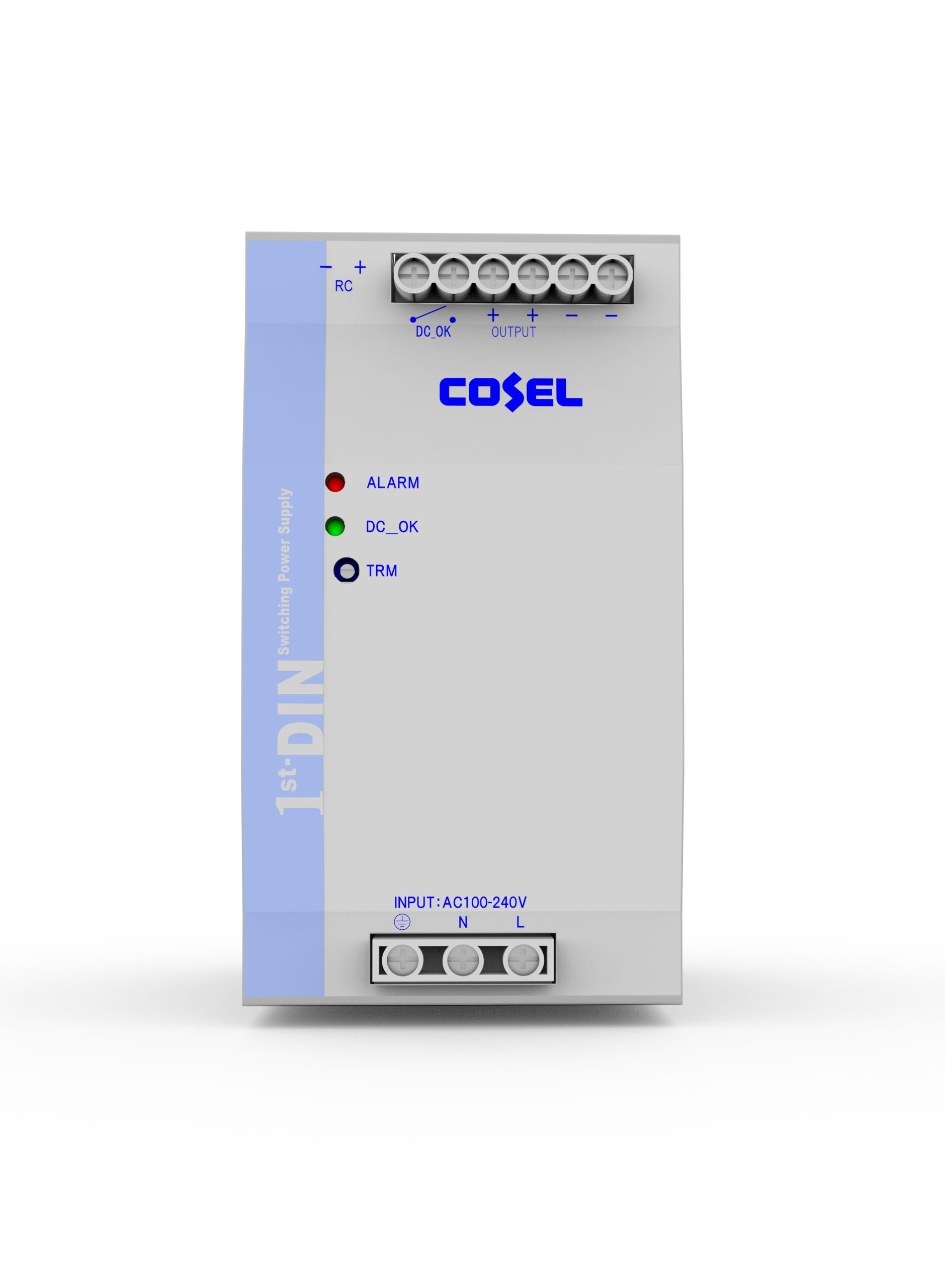 Hanwha HV-IE048-480-20	480W @ 48Vdc, Industrial AC/DC power supply, DIN rail mount (L)