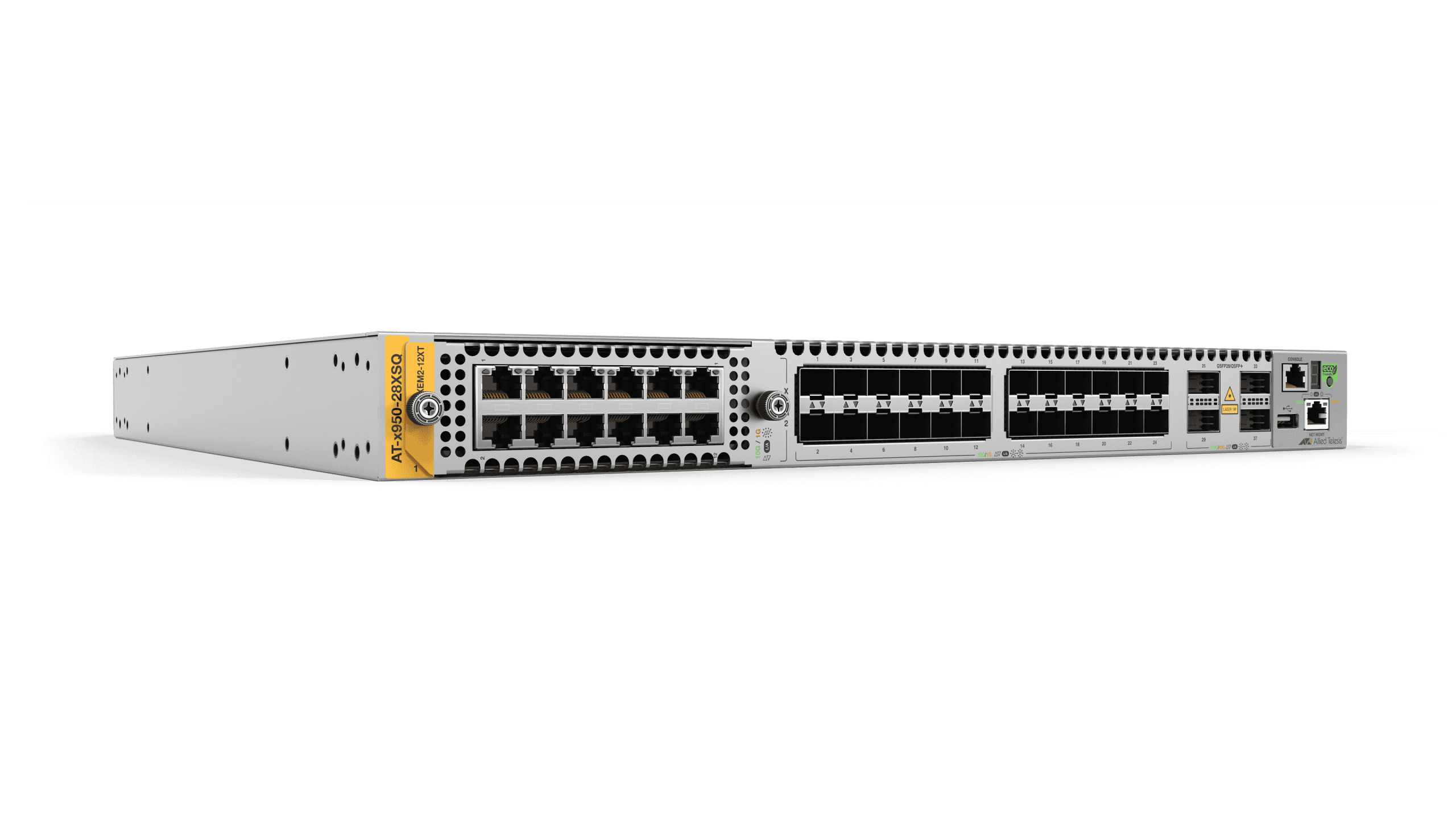 Hanwha HV-x950-28XSQ-900 Top of the Rack switch fiber aggregator with advanced L3, Dual Hotswap PSU switch