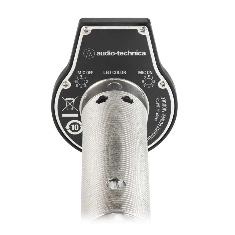 Audio Technica ES925ML12/FM5 MicroLine Condenser Gooseneck Microphone with 5‑Pin Flush‑Mount Power Module, 231 mm (9.08") Gooseneck