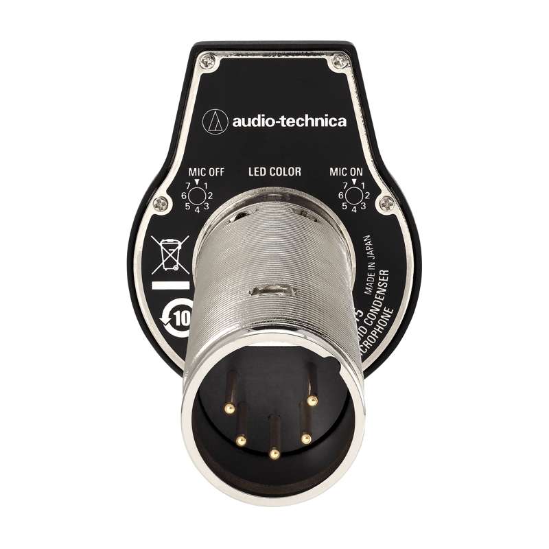 Audio Technica ES947C/FM5 Cardioid Condenser Boundary Microphone with 5‑Pin XLR Output and Remote Muting