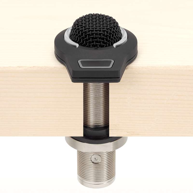 Audio Technica ES947C/FM5 Cardioid Condenser Boundary Microphone with 5‑Pin XLR Output and Remote Muting