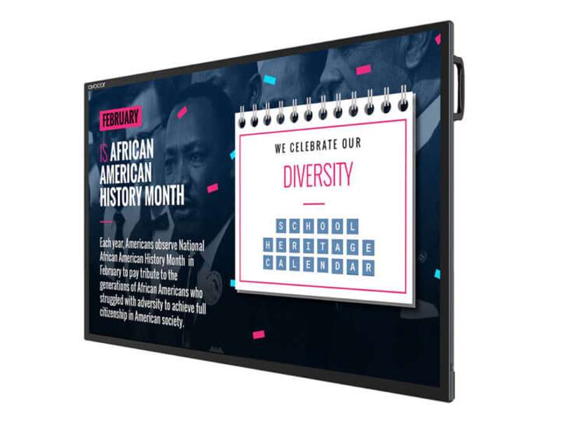 Avocor H-20 Series 65" 4K Pcap LED Interactive Display