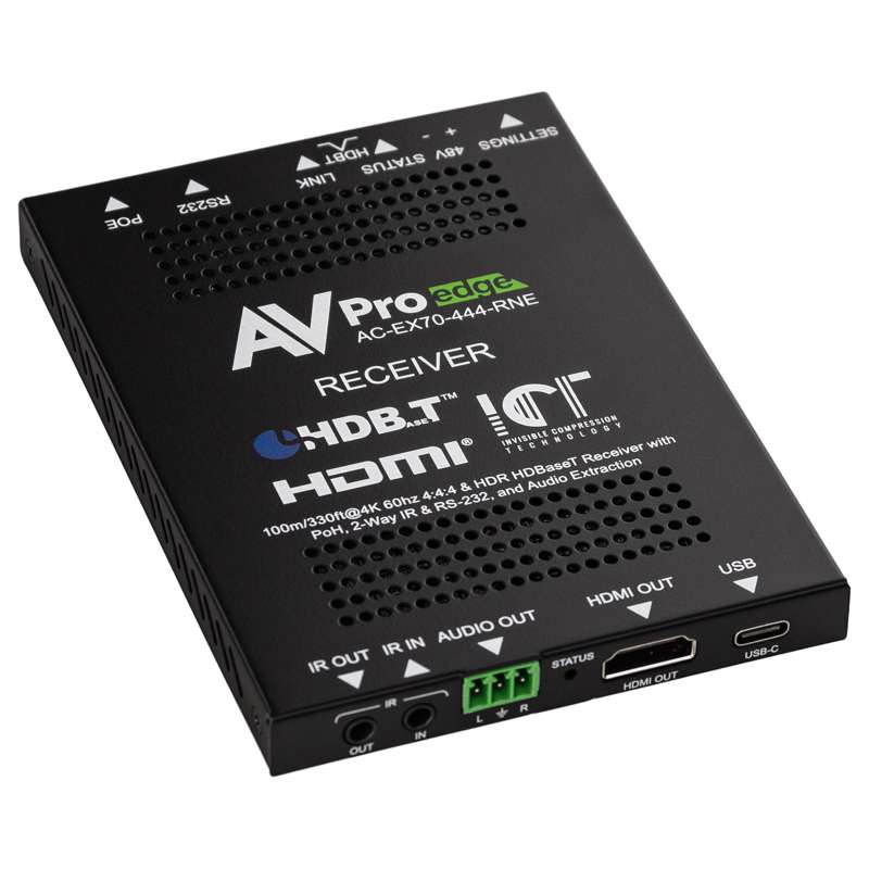 AVPro 70M 18Gbps HDBaseT Receiver with Power Supply