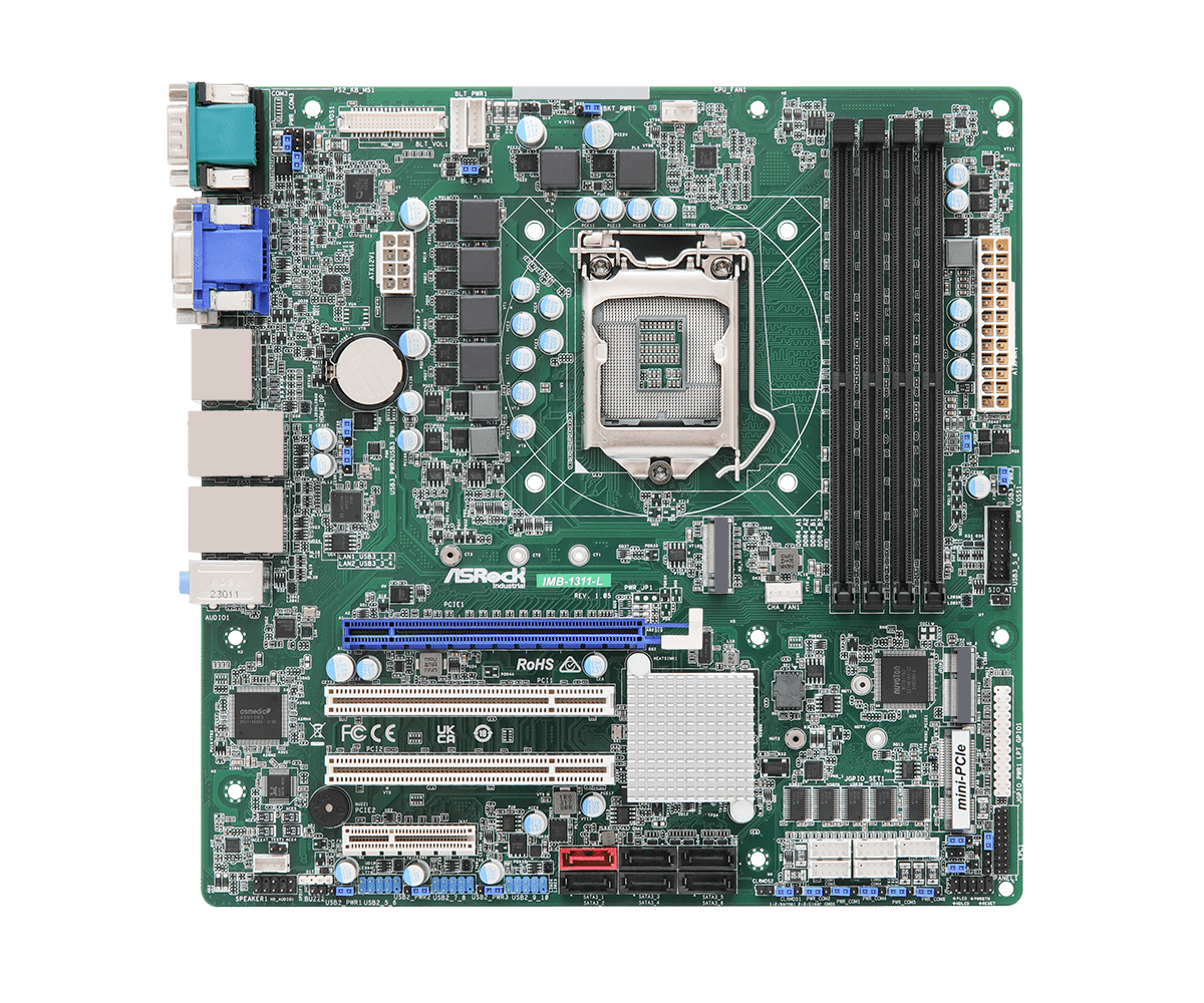 ASRock MB IMB-1311-L Intel9th 8thGen(CoffeeLake-S) S1151 128GB DDR4 PCIe mATX