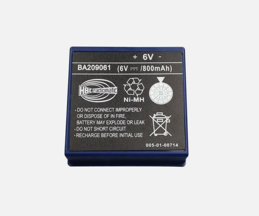 Rechargeable HBC BA209061 6V 800mAh Remote Control Battery 005-01-00714