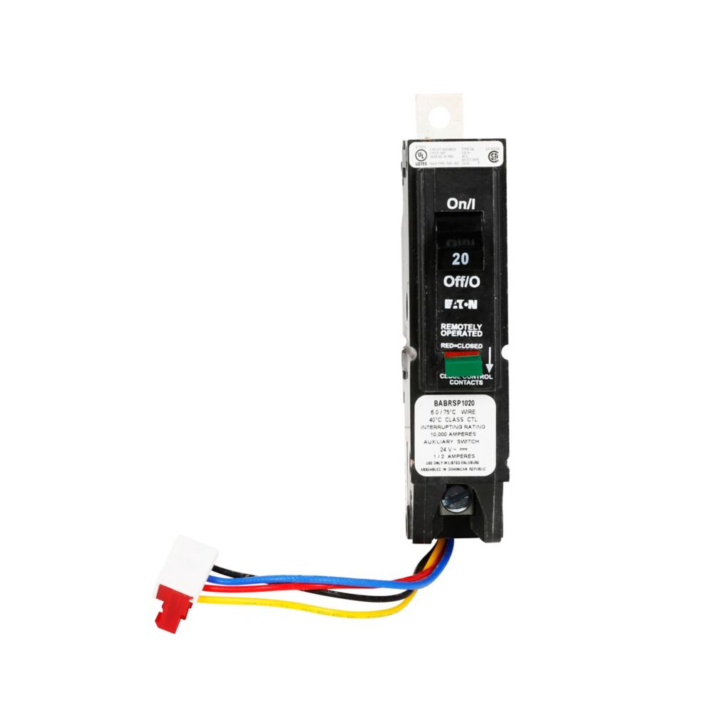 BABRSP1030 | Eaton 30A 1-Pole 120V Bolt-On Molded Case Circuit Breaker with Status Switch