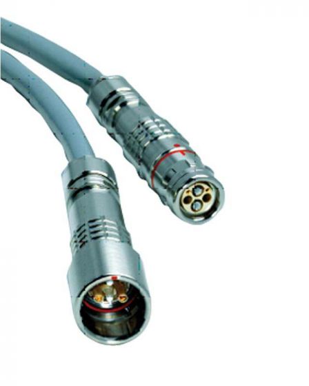 FOSCO Blue LEMO SMPTE Assy PUW(receptacle)-FUW (plug) 500 Feet
