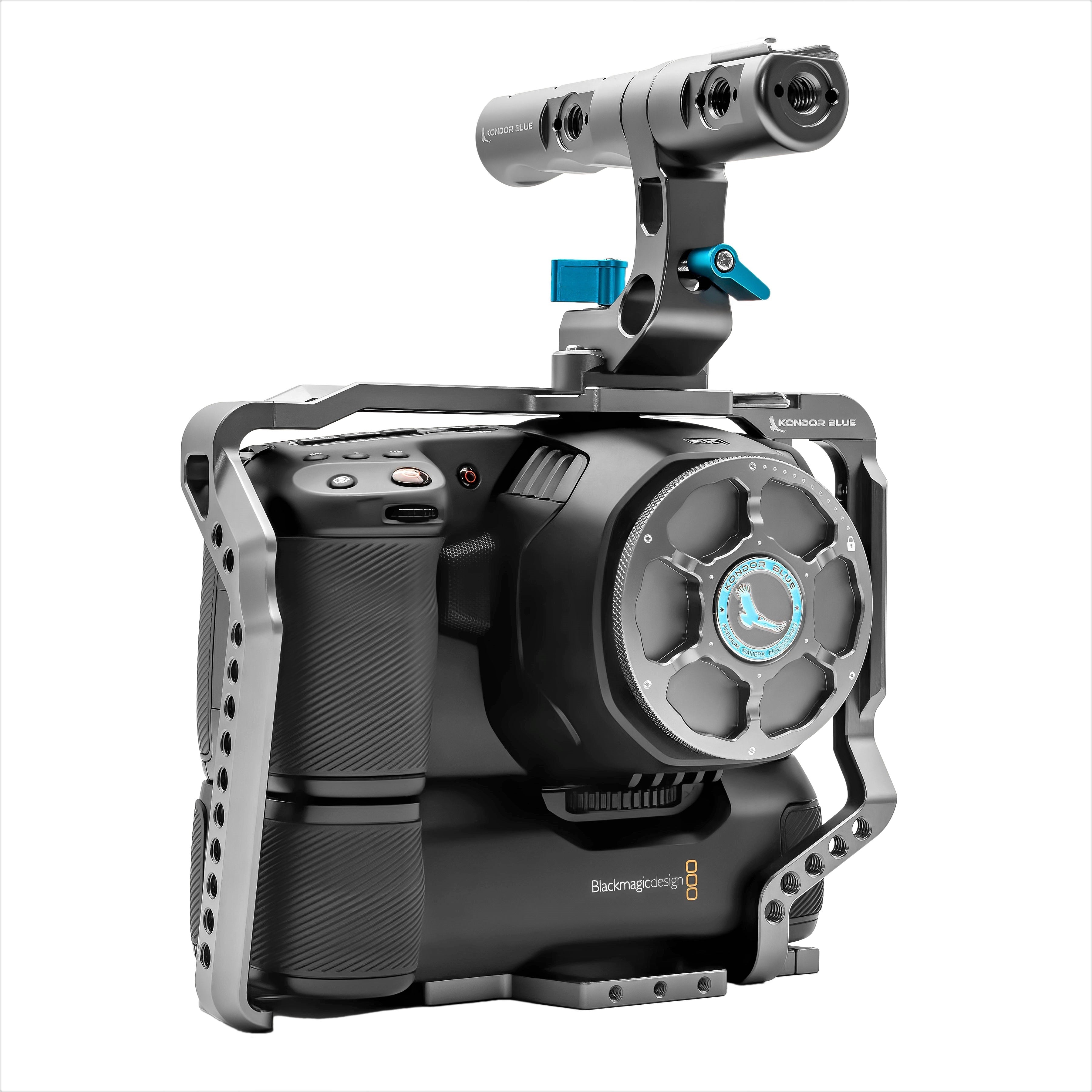 Kondor Blue BMPCC4K/6K Battery Grip Cage with Top Handle