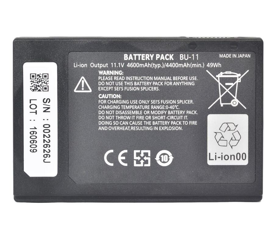 BU-11 Battery for Sumitomo Fiber Optic Fusion Splicers TYPE-81C T-400S T600C BU-11S