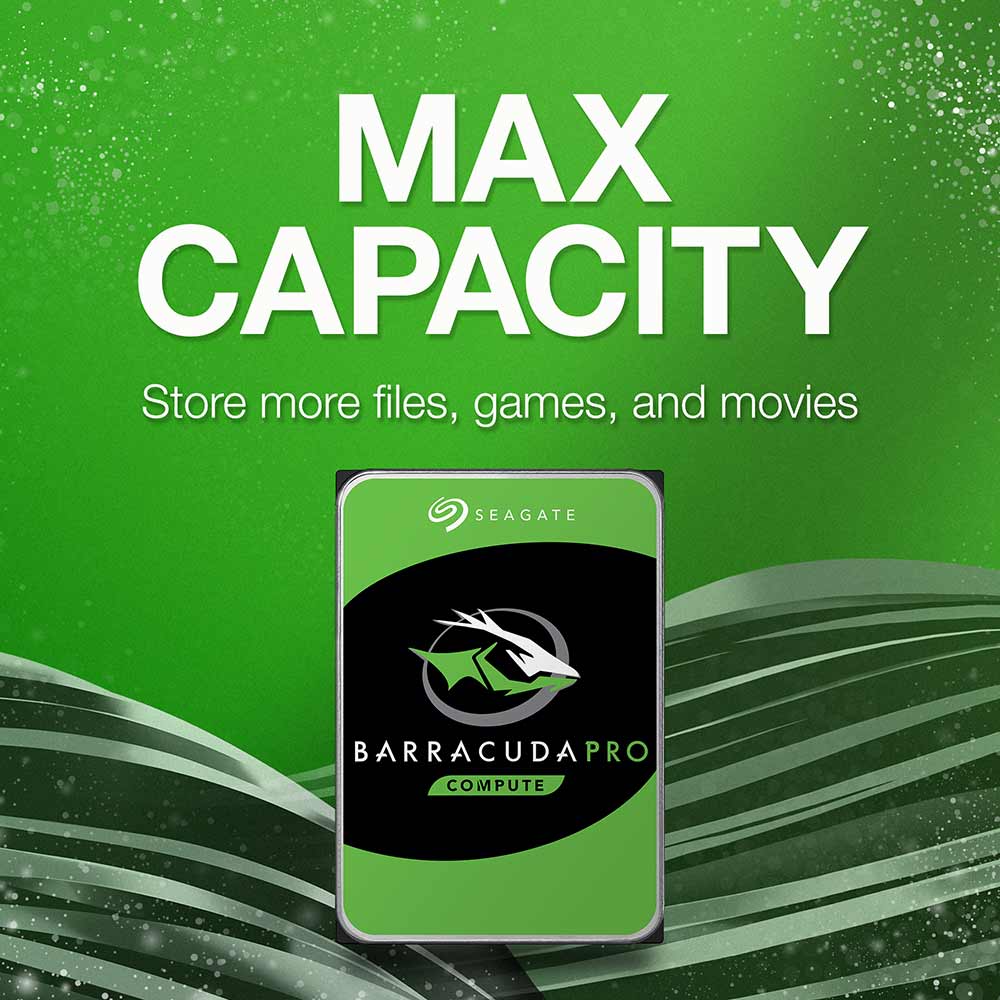 Seagate BarraCuda Pro ST8000DM0004 8TB 7.2K RPM SATA 6Gb/s 512e 3.5in Refurbished HDD