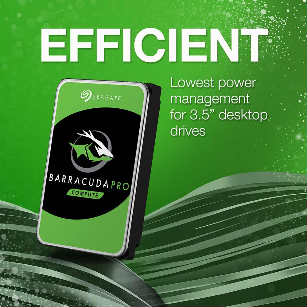 Seagate BarraCuda Pro ST8000DM0004 8TB 7.2K RPM SATA 6Gb/s 512e 3.5in Refurbished HDD