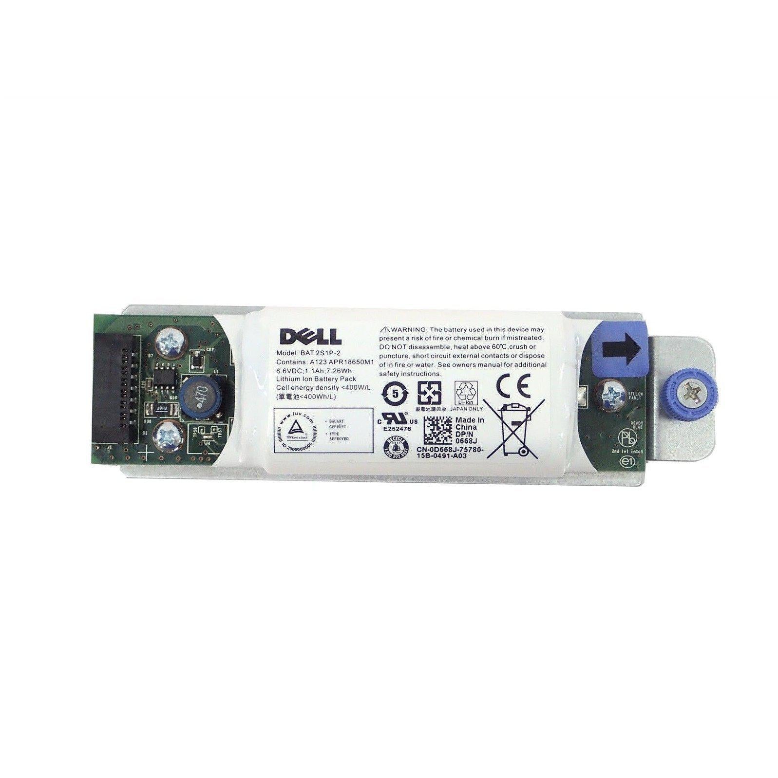 Bateria 6.6V para Controladora Raid Dell D668J-FoxTI