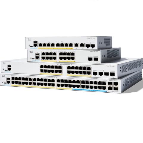 Cisco C1300-48P-4G Catalyst 48-Port PoE+ Layer 3 Managed Network Switch