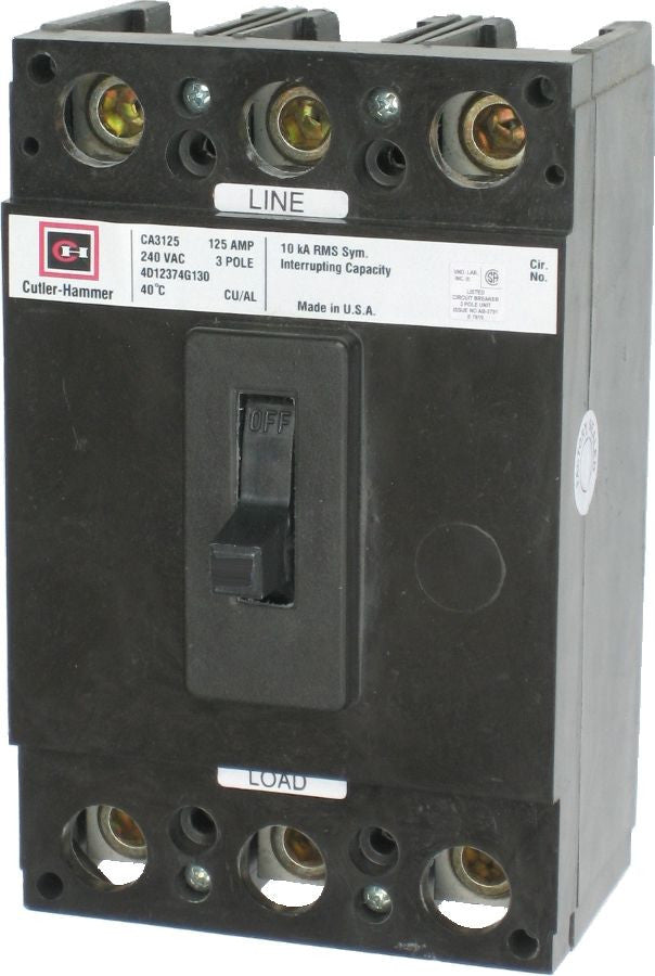 Westinghouse CA3200 Molded Case Circuit Breaker 200 Ampere 3 Pole 240 Volt AC