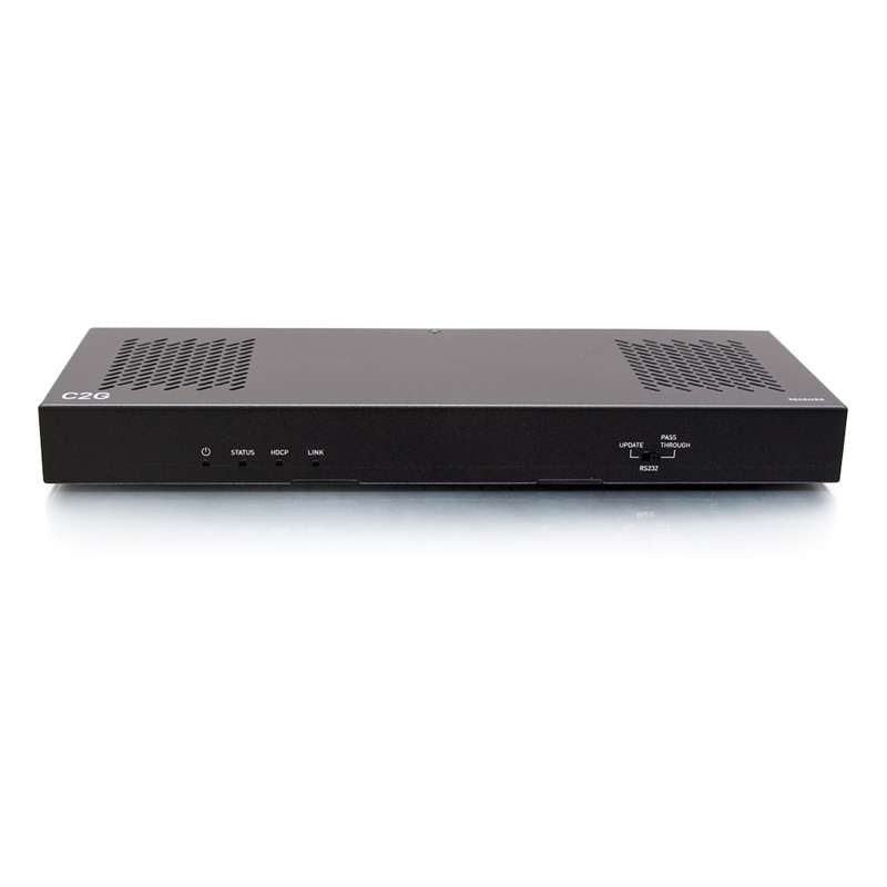 Cables To Go HDMI HDBaseT + USB-B and RS232 over Cat Extender Single Gang Wall Plate Transmitter to Box Receiver - 4K 60Hz