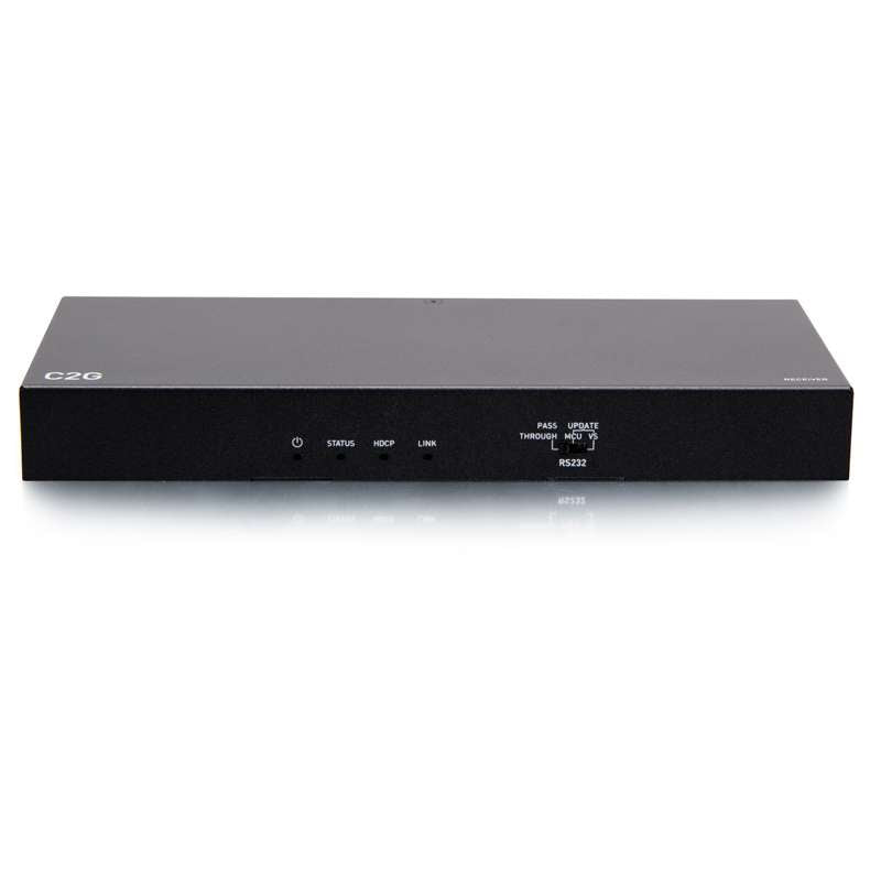 Cables To Go HDMI HDBaseT + VGA, 3.5mm, and USB-B to A over Cat Extender Wall Plate Transmitter to Box Receiver - 4K 60Hz