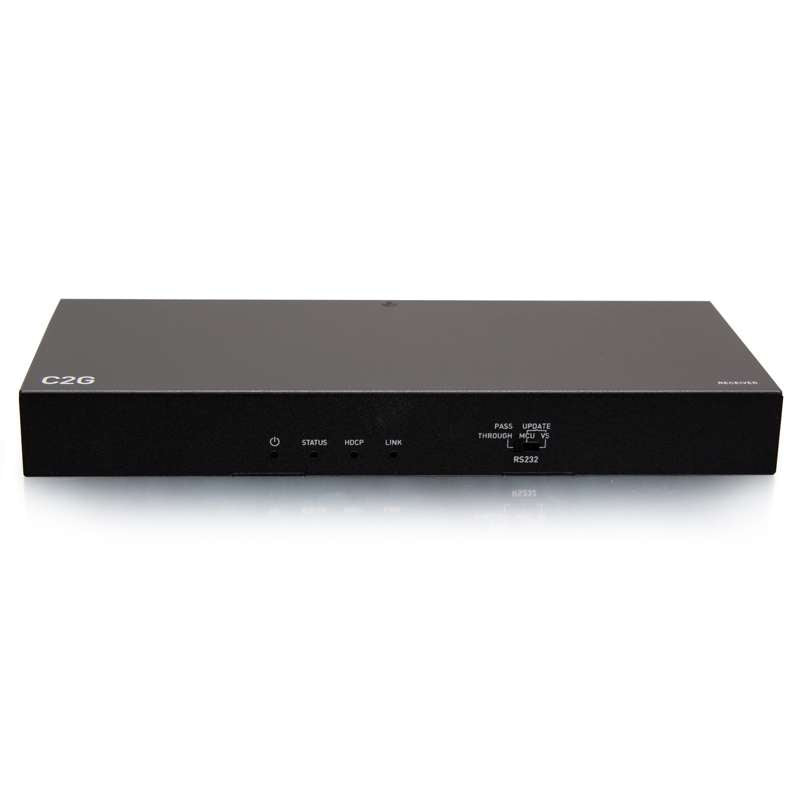 Cables To Go HDMI HDBaseT + 3.5mm, USB-B to A, and RS232 over Cat Extender Box Transmitter to Box Receiver - 4K 60Hz