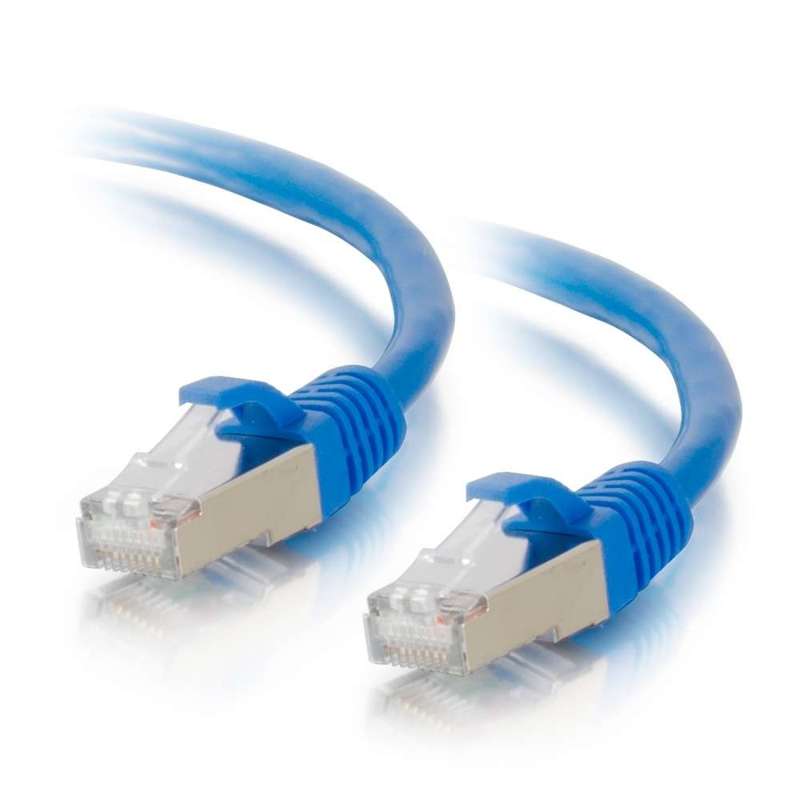 Cables To Go 35ft (10.7m) Cat6a Snagless Shielded (STP) Ethernet Network Patch Cable - Blue