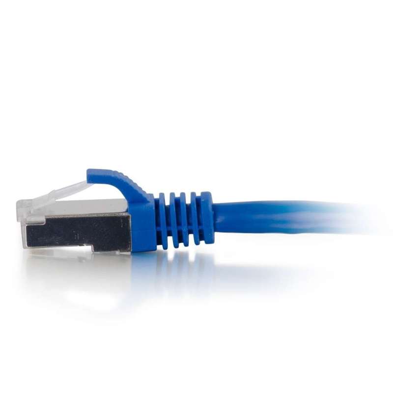 Cables To Go 12ft (3.7m) Cat6 Snagless Shielded (STP) Ethernet Network Patch Cable - Blue