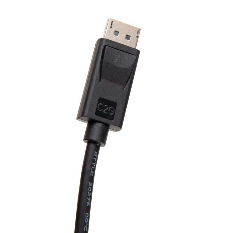 Cables To Go 30ft DisplayPort Cable with Latches 4K 60Hz UHD M/M - Black