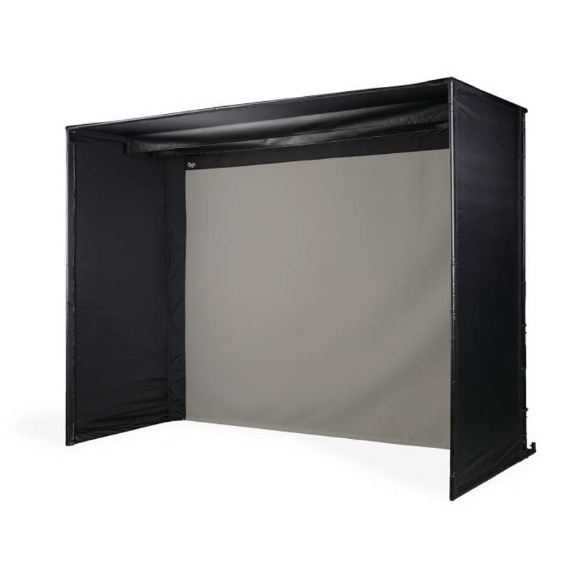 Carl's Place DIY Golf Simulator Enclosure Kit (9′ × 12′ × 5′) with High‑Contrast Gray Impact Screen