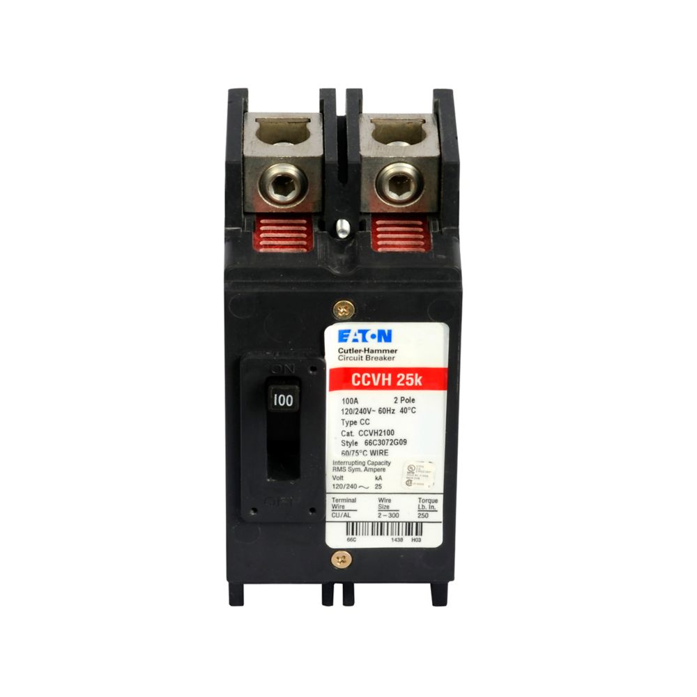 Eaton CCVH2100 100A 2-Pole Tenant Main Circuit Breaker for ECC Unit Enclosures