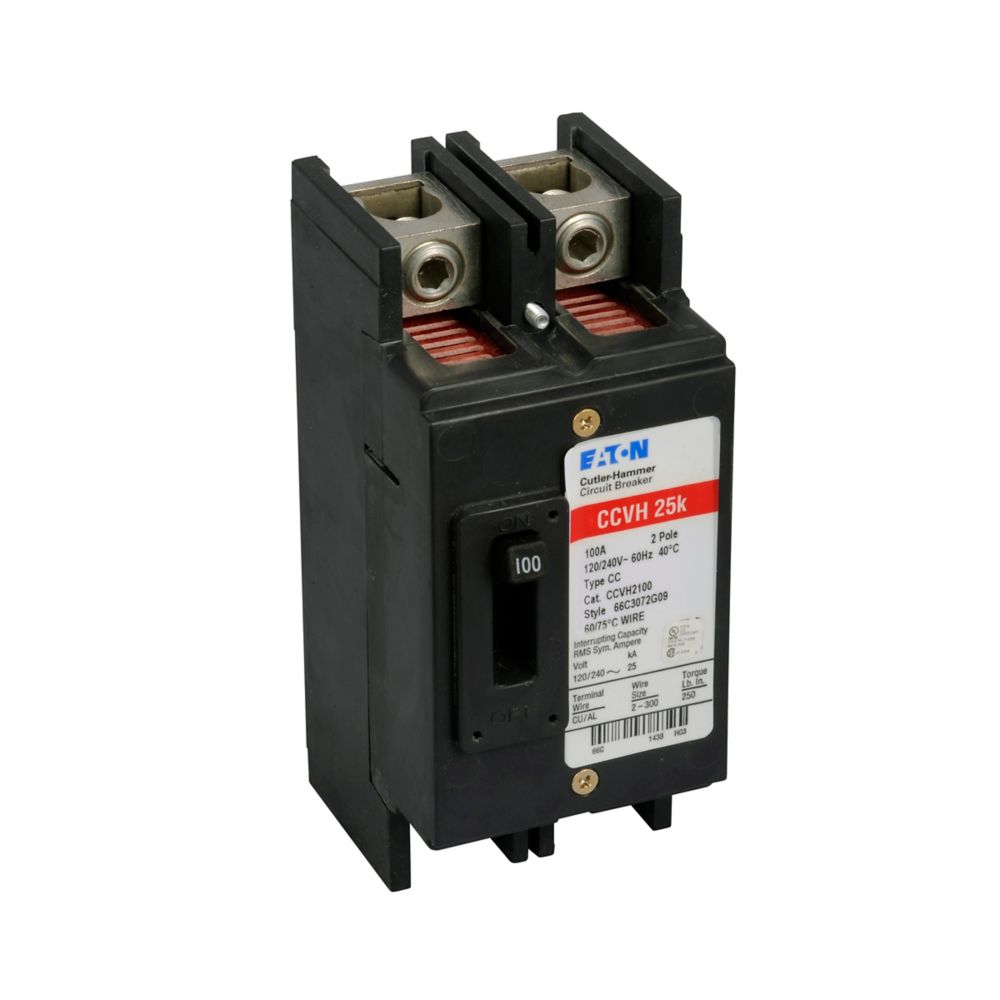 Eaton CCVH2100 100A 2-Pole Tenant Main Circuit Breaker for ECC Unit Enclosures
