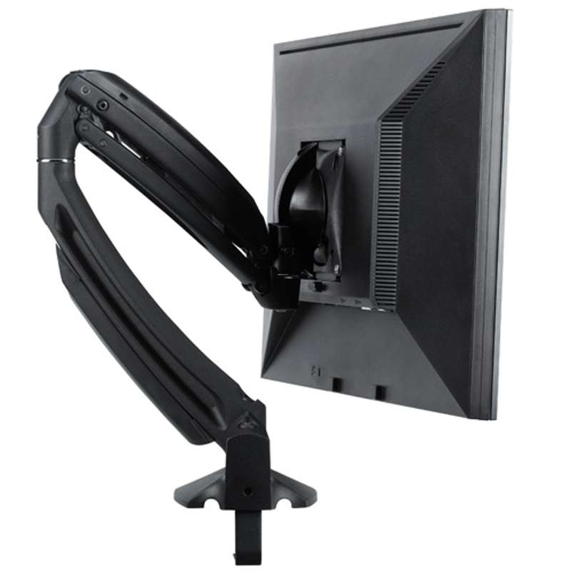 Chief Kontour K1D Dynamic Single Monitor Arm Desk Mount - For 10-38 Inch Monitors - TAA Compliant - Black