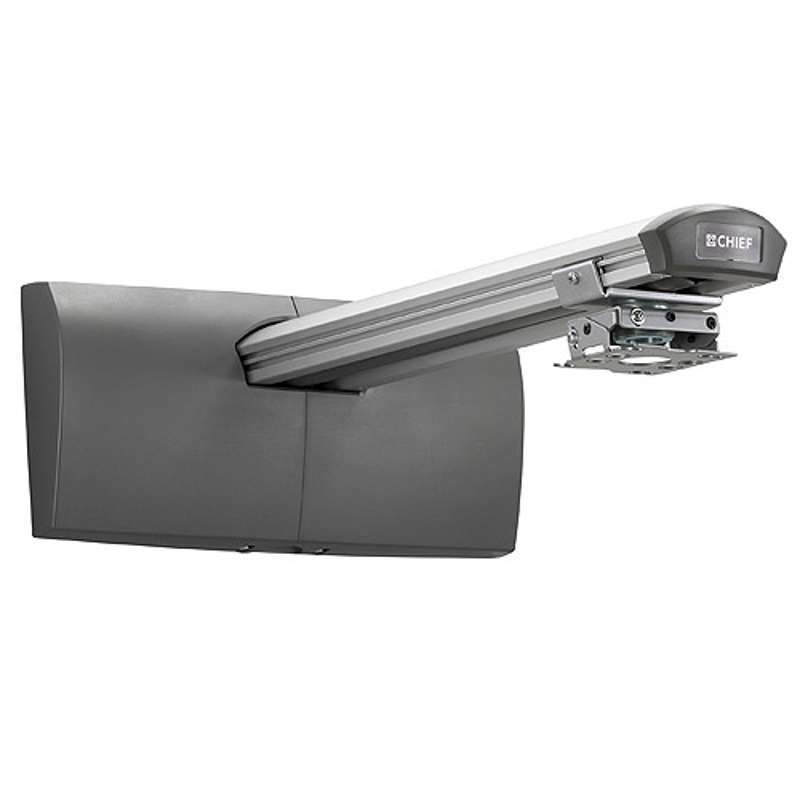 Chief Ultra Short Throw & Universal Wall Plate Projector Mount Kit - TAA Compliant - Silver