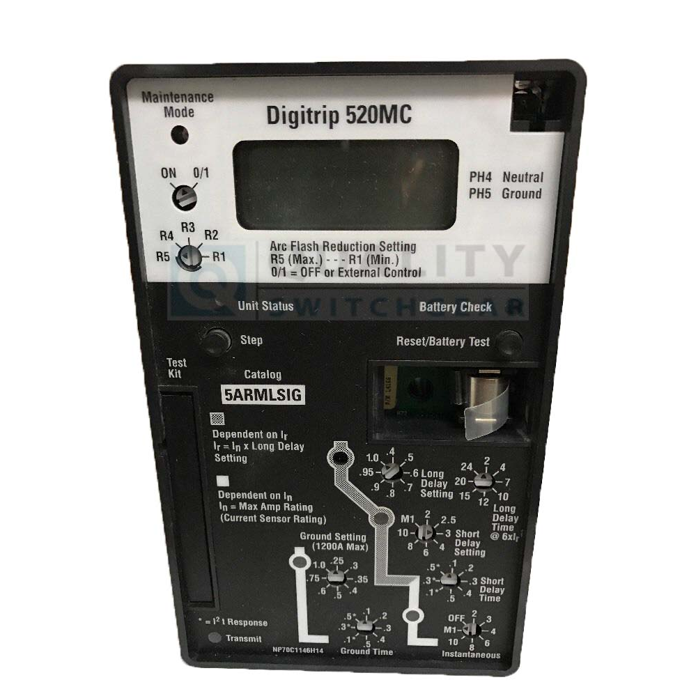 Eaton 5ARMLSIG Digitrip 520MC LSIG Programmable Trip Unit 200–6000A Solid State