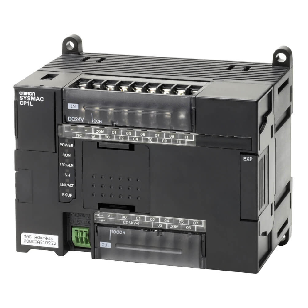 CP1L-EL20DR-D | Omron Compact PLC CPU Unit with 12 DC Inputs, 8 Relay Outputs, Ethernet Port