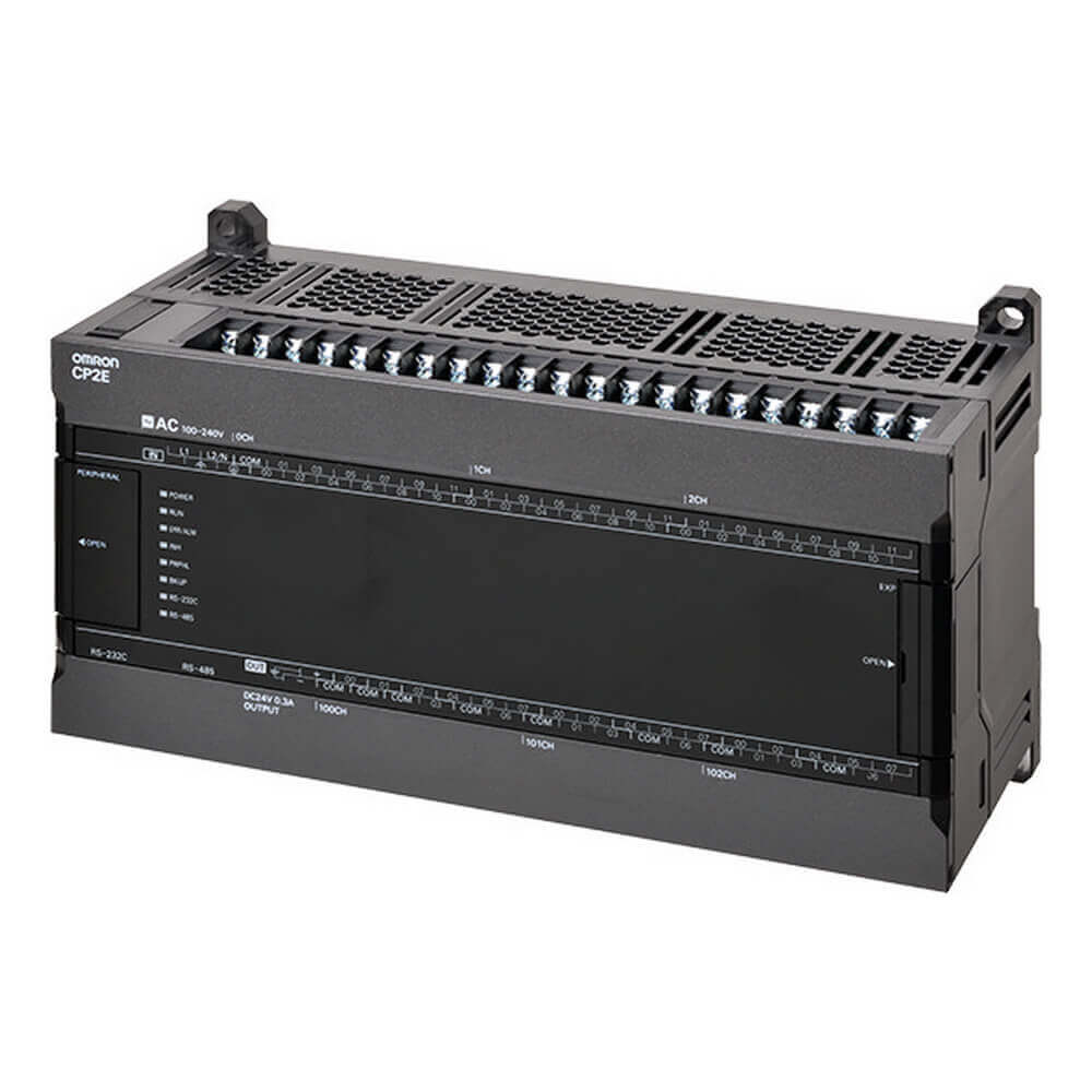 CP2E-S60DR-A | Omron CP2E Compact PLC, 36 Inputs, 24 Relay Outputs, AC Supply
